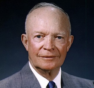 How did Eisenhower rise to fame during World War II?
