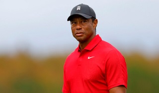How many major titles has Tiger Woods won?