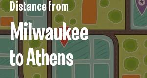 The distance from Milwaukee, Wisconsin 
to Athens, Georgia