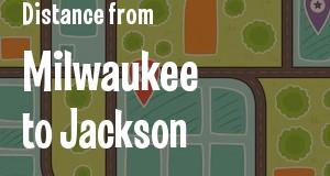 The distance from Milwaukee, Wisconsin 
to Jackson, Mississippi