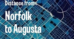 The distance from Norfolk, Virginia 
to Augusta, Georgia