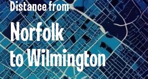 The distance from Norfolk, Virginia 
to Wilmington, Delaware