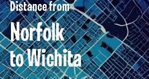 The distance from Norfolk, Virginia 
to Wichita, Kansas