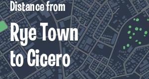 The distance from Rye Town 
to Cicero, New York