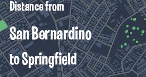 The distance from San Bernardino, California 
to Springfield, Illinois