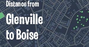 The distance from Glenville, New York 
to Boise, Idaho