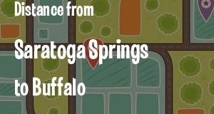 The distance from Saratoga Springs 
to Buffalo, New York