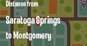 The distance from Saratoga Springs, New York 
to Montgomery, Alabama