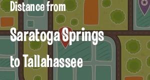 The distance from Saratoga Springs, New York 
to Tallahassee, Florida