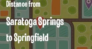 The distance from Saratoga Springs, New York 
to Springfield, Illinois