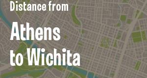 The distance from Athens, Georgia 
to Wichita, Kansas