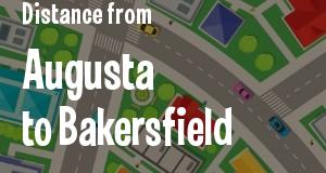 The distance from Augusta, Georgia 
to Bakersfield, California