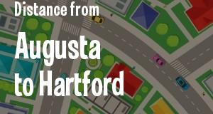 The distance from Augusta, Georgia 
to Hartford, Connecticut