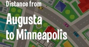 The distance from Augusta, Georgia 
to Minneapolis, Minnesota