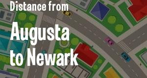 The distance from Augusta, Georgia 
to Newark, New Jersey