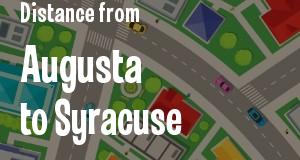 The distance from Augusta, Georgia 
to Syracuse, New York