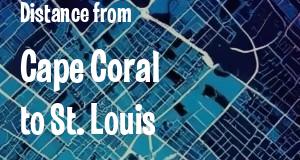 The distance from Cape Coral, Florida 
to St. Louis, Missouri