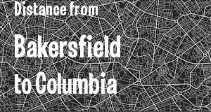 The distance from Bakersfield, California 
to Columbia, South Carolina