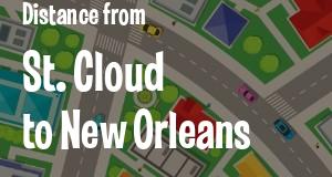 The distance from St. Cloud, Florida 
to New Orleans, Louisiana