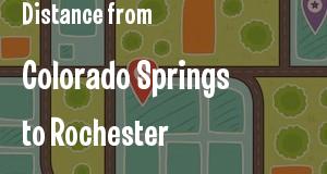 The distance from Colorado Springs, Colorado 
to Rochester, New York