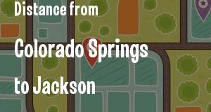 The distance from Colorado Springs, Colorado 
to Jackson, Mississippi