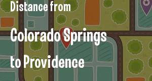 The distance from Colorado Springs, Colorado 
to Providence, Rhode Island