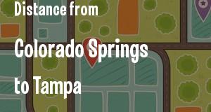 The distance from Colorado Springs, Colorado 
to Tampa, Florida
