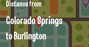 The distance from Colorado Springs, Colorado 
to Burlington, Vermont