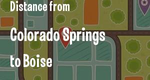The distance from Colorado Springs, Colorado 
to Boise, Idaho