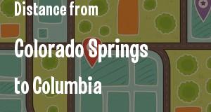 The distance from Colorado Springs, Colorado 
to Columbia, South Carolina