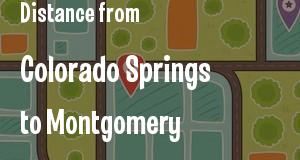 The distance from Colorado Springs, Colorado 
to Montgomery, Alabama