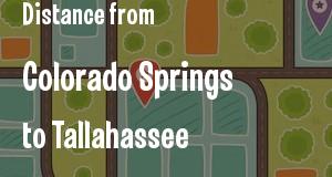 The distance from Colorado Springs, Colorado 
to Tallahassee, Florida