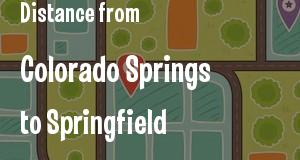 The distance from Colorado Springs, Colorado 
to Springfield, Illinois