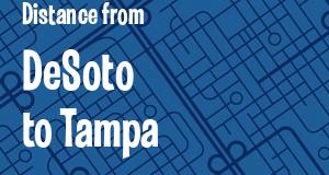 The distance from DeSoto, Texas 
to Tampa, Florida