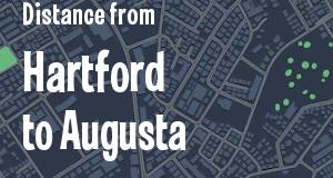 The distance from Hartford, Connecticut 
to Augusta, Georgia
