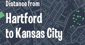 The distance from Hartford, Connecticut 
to Kansas City, Kansas