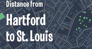 The distance from Hartford, Connecticut 
to St. Louis, Missouri
