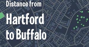 The distance from Hartford, Connecticut 
to Buffalo, New York