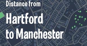 The distance from Hartford, Connecticut 
to Manchester, New Hampshire