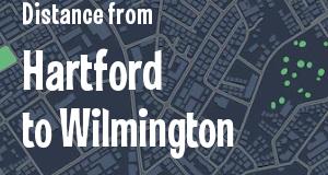 The distance from Hartford, Connecticut 
to Wilmington, Delaware