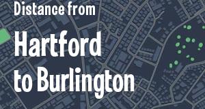 The distance from Hartford, Connecticut 
to Burlington, Vermont