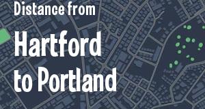 The distance from Hartford, Connecticut 
to Portland, Maine