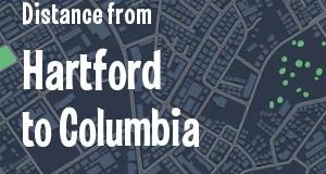 The distance from Hartford, Connecticut 
to Columbia, South Carolina