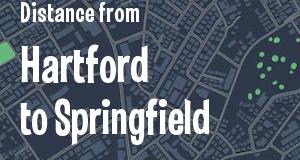 The distance from Hartford, Connecticut 
to Springfield, Illinois