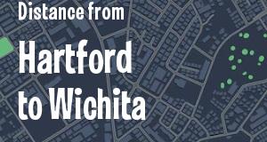 The distance from Hartford, Connecticut 
to Wichita, Kansas