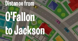 The distance from O'Fallon, Illinois 
to Jackson, Mississippi