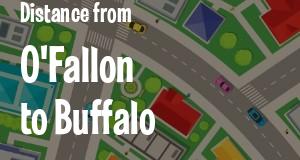 The distance from O'Fallon, Illinois 
to Buffalo, New York