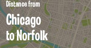 The distance from Chicago, Illinois 
to Norfolk, Virginia