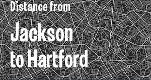 The distance from Jackson, Mississippi 
to Hartford, Connecticut
