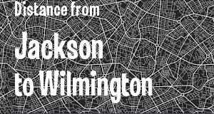 The distance from Jackson, Mississippi 
to Wilmington, Delaware